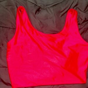 Large Leather Crop Top